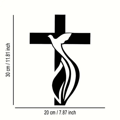 Jesus Cross & Flower Christian's Home - Christmas & Baptism - Church, Home Decor