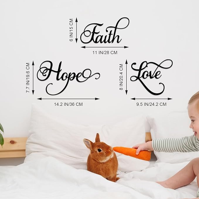 Faith, Hope, Love - Chirsmas Gift - Home Wall Decor