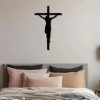 Jesus Cross Black - Christmas & Baptism - For Church or Home