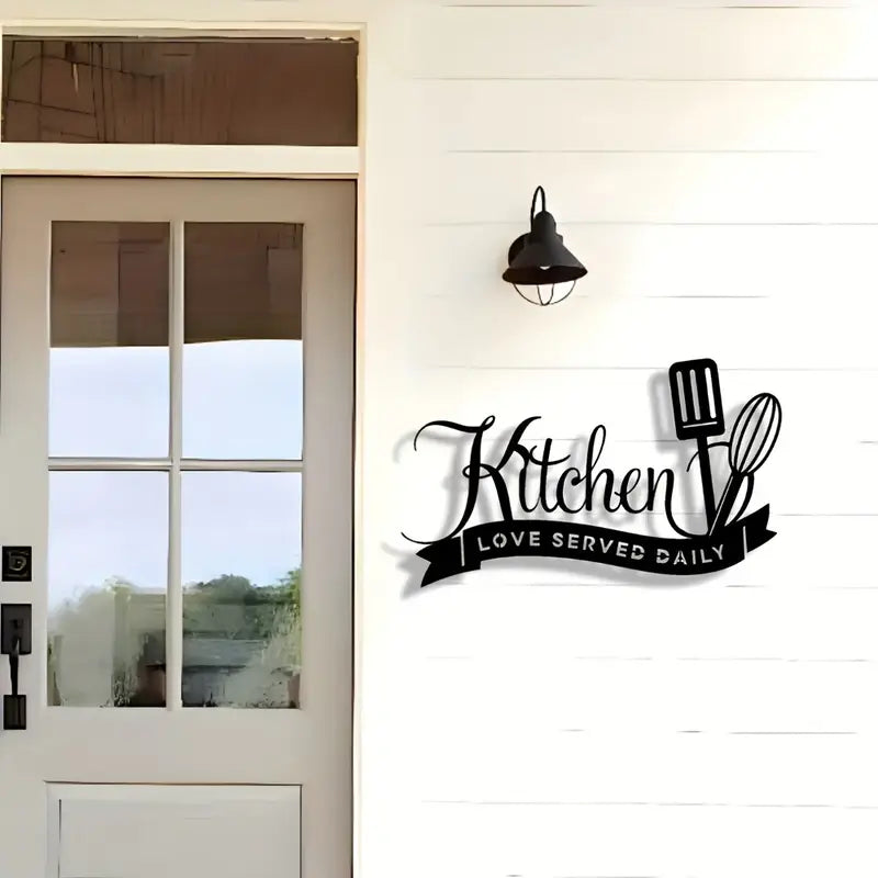 Kitchen, Love Served Daily - Beautiful Kitchen Wall Decal  - Best For Gifting