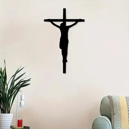 Jesus Cross Black - Christmas & Baptism - For Church or Home
