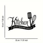 Kitchen, Love Served Daily - Beautiful Kitchen Wall Decal  - Best For Gifting