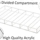 Premium Grade Acrylic Sunglasses Display Organizer, 6 Slot Clear Eyeglasses Storage Case Tray