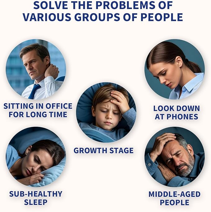 Cervical Memory Foam Pillow – Contoured Neck Support with Adjustable Height | Cooling Tencel Cover for Side, Back & Stomach Sleepers