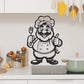 Chef With Fork - Kitchen & Dinning Wall Decor