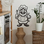 Chef With Fork - Kitchen & Dinning Wall Decor