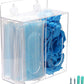 Acrylic Glove Dispenser Box Holder with Lid, Double Hairnet & Shoe Cover Dispenser, Bouffant Cap Dispenser, Emesis Bags Dispenser, Can Hang on The Wall and Stand on The Table (Clear)