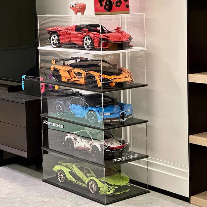Acrylic Display Case for LEGO Car Models – Clear Showcase Box with Acr ...
