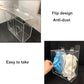 Acrylic Glove Dispenser Box Holder with Lid, Double Hairnet & Shoe Cover Dispenser, Bouffant Cap Dispenser, Emesis Bags Dispenser, Can Hang on The Wall and Stand on The Table (Clear)