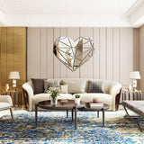 Acrylic Heart Mirror Wall Stickers