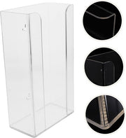 Box Shoe Covers Dispenser Napkin Basket Disposable Gloves Dispenser Acrylic Glove Holder Glove Box Storage Rack Wall-mounted Work