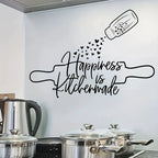 Happiness is Kitchen made - Acrylic Kitchen Wall Decal - Best For Home & Restaurant