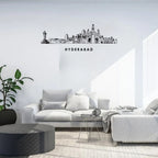 Hyderabad, India - Skyline Acrylic Wall Art - Home Decal - Indian National Day