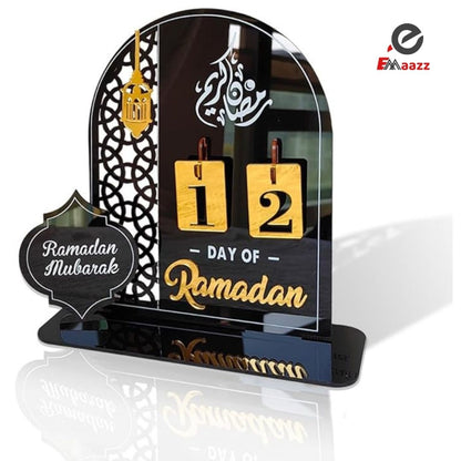 Ramadan Table Calendar | Ramadan Countdown Calendar | Desk Calendars Ramadan | Decorations for Home Decor Muslim Festival&nbsp;