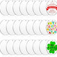 24 Pieces 4 Inch Acrylic Keychain Blanks 0.06 Inch Thick Acrylic Circles Clear Disc Ornaments Blanks with Hole Acrylic Transparent Circle Discs for DIY Keychain and Craft Projects Supplies (4 Inch)