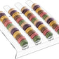 Acrylic Macaron Display Tray – 4 Slot Clear Cookie Display Stand for Macarons, Pastries & Desserts