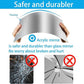 HD Adhesive Mirror 4 Pieces No Glass Tiles A4 Self-Adhesive Sheets Flexible Film Acrylic Wall Decoration (29 x 21 cm)