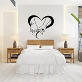 Holding Hands Acrylic Line Art – Minimalist Couple Wall Decor (30cm)