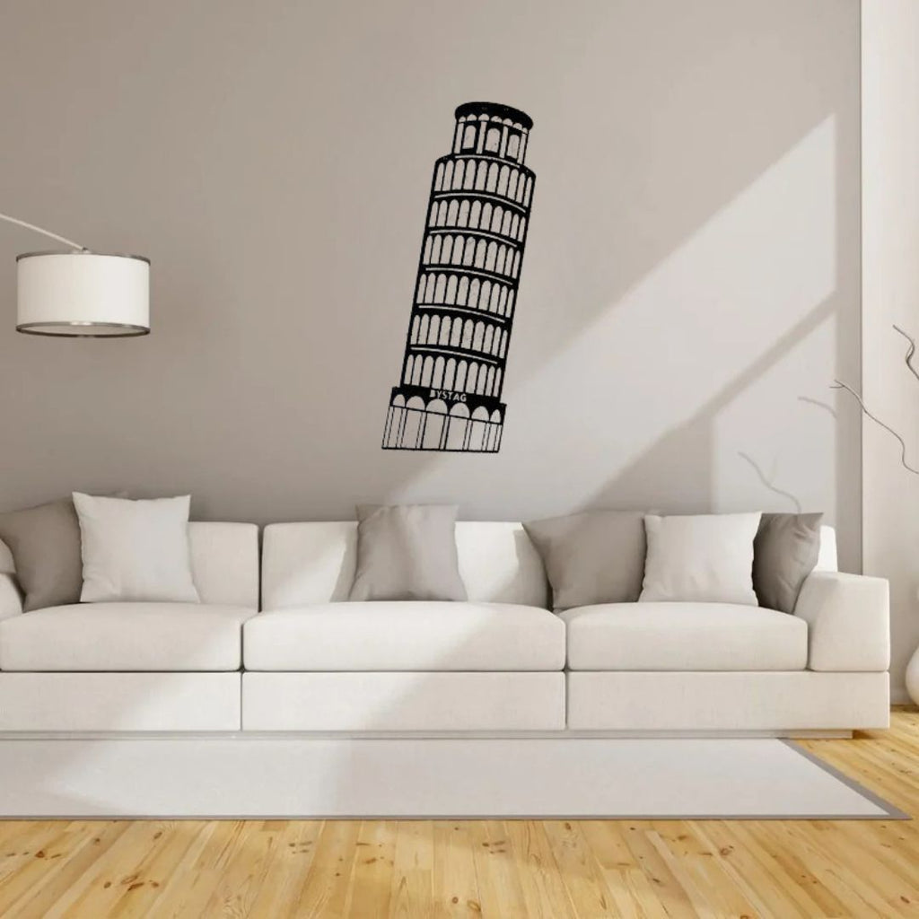 Pisa Tower, Italy - Skyline Acrylic Wall Art - Home Decal - National Day