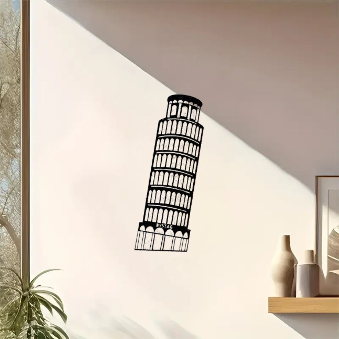 Pisa Tower, Italy - Skyline Acrylic Wall Art - Home Decal - National Day