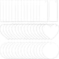 45 Pcs Acrylic Keychain Blanks – Clear Key Ring Set with Round, Heart & Rectangle Shapes for DIY Crafts & Personalized Projects