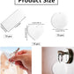 45 Pcs Acrylic Keychain Blanks – Clear Key Ring Set with Round, Heart & Rectangle Shapes for DIY Crafts & Personalized Projects