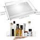 Vanity Tray, Multifunctional Bathroom Decorative Tray with Smooth Mirror Home Décor, Countertop Organization Bathroom Holder Organizer for Candles Perfume Cosmetics Jewelries
