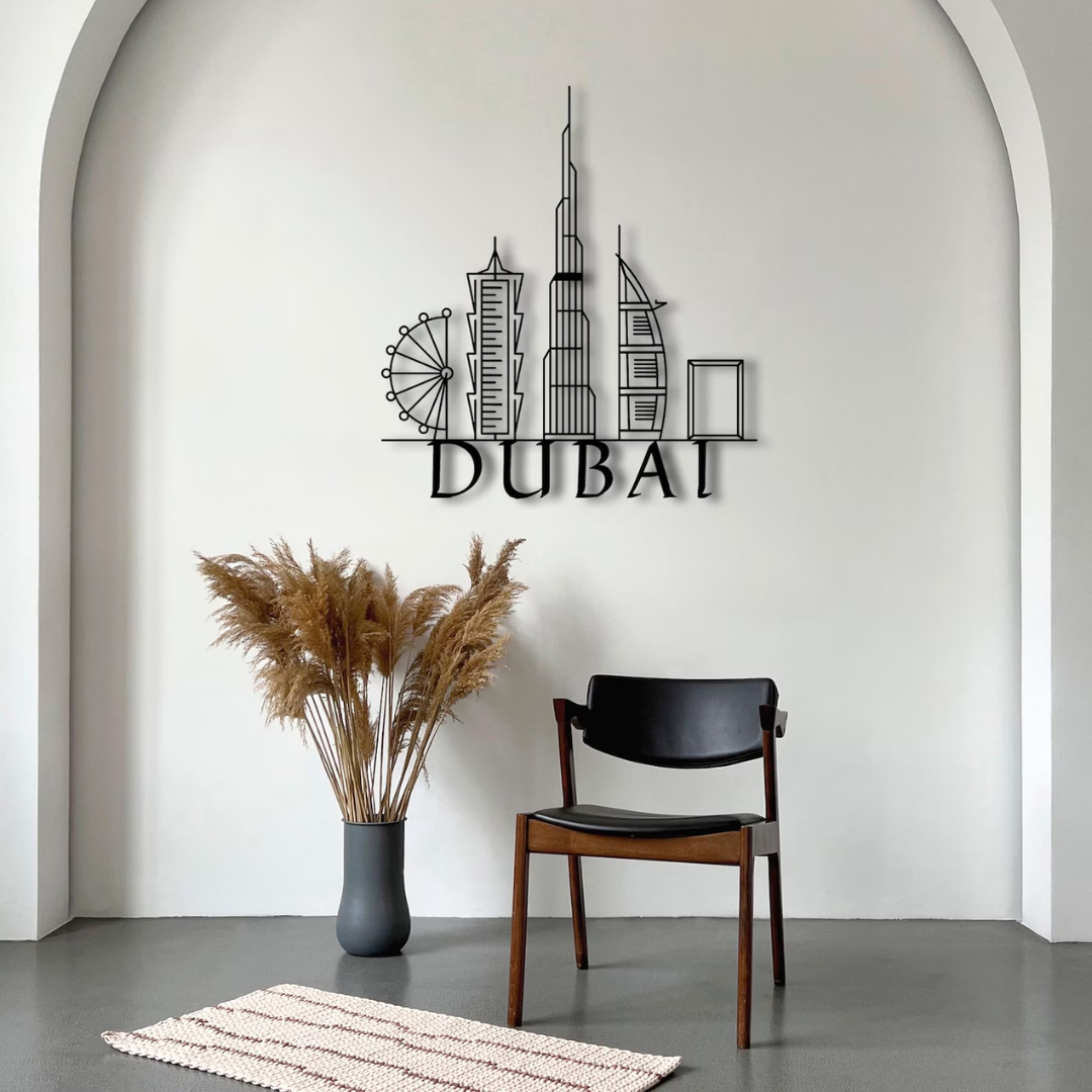 Dubai, UAE - Skyline Acrylic Wall Art - Home Decal - National Day
