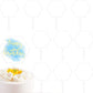 5 Pcs Clear Acrylic Cake Toppers – Blank Hexagon Shape DIY Cake Decoration for Weddings, Birthdays & Parties