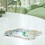 Clear Acrylic Coasters – Irregular Cloud Shape Drink & Coffee Cup Coasters for Tabletop Protection & Decorative Display Plates