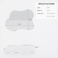 Clear Acrylic Coasters – Irregular Cloud Shape Drink & Coffee Cup Coasters for Tabletop Protection & Decorative Display Plates