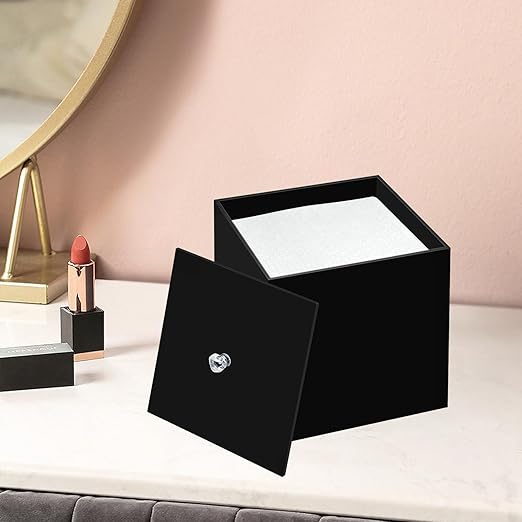 Disposable Face Towel Holder, Facial Towelettes Container Box, Acrylic Box for Facial Towels, Clear
