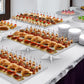 Acrylic Display Stand - Buffet Serving Tray Riser - Cupcakes, Pastries, Appetizers (Rectangle)