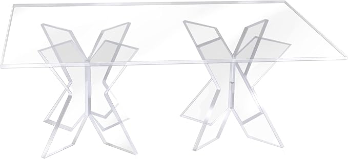 Acrylic Display Stand - Buffet Serving Tray Riser - Cupcakes, Pastries, Appetizers (Rectangle)