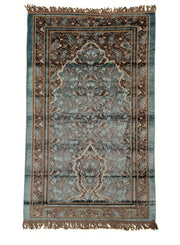 Prayer Mat 614GSM Anti-Slip Velvet Top Islamic Prayer Mat New Design Thick Padded Sajadah Prayer Rug for Men Women Eid Gift Ramadan ( 140cm X 70cm)