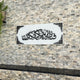 Solid White Black Calligraphy