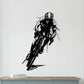 Dynamic Acrylic Road Cyclist Wall Art Silhouette - Abstract Racing Design