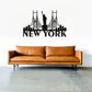 New York, America - Skyline Acrylic Wall Art - Home Decal - National Day
