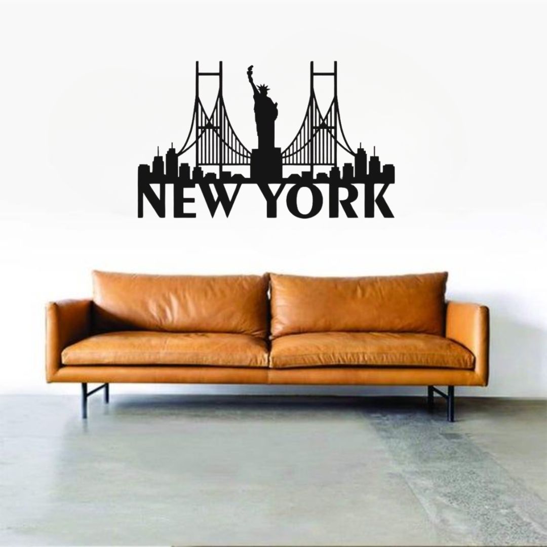 New York, America - Skyline Acrylic Wall Art - Home Decal - National Day
