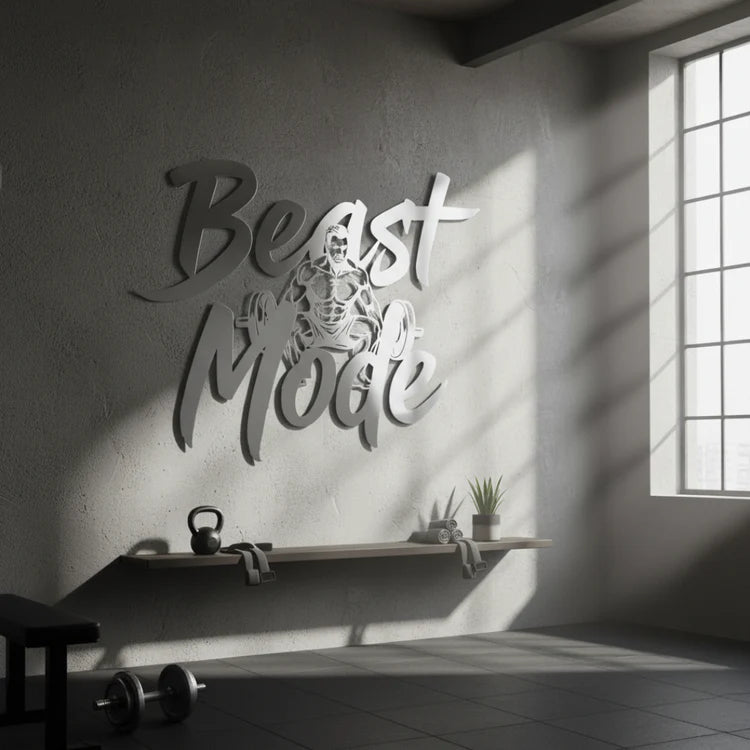 "Beast Mode" Acrylic Wall Art - Bodybuilding & Gym Decor