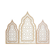 Wooden Mosque Display Stand | Home Decoration in Eid, Ramadan, Wedding, Anniversary | Islamic Decorative Item | Basswood | Bedroom, Living Room, Hall | Floor Mount | Elegant