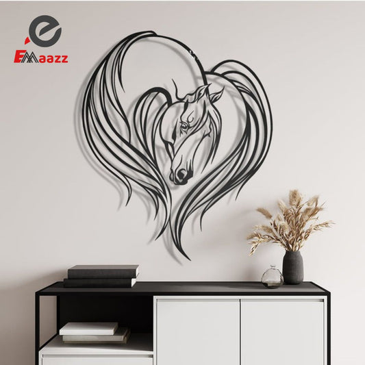 Horse With long Hair | Acrylic Wall Art | Art lover | Home Wall Decor