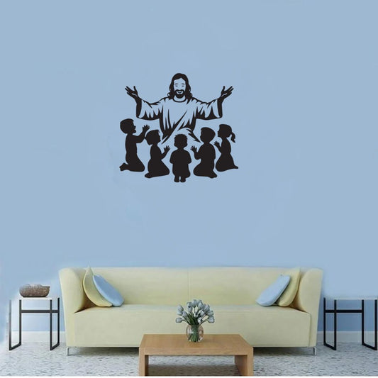 Jesus Christ with Children - Christian Home Décor - Christmas & Baptism - For Church or