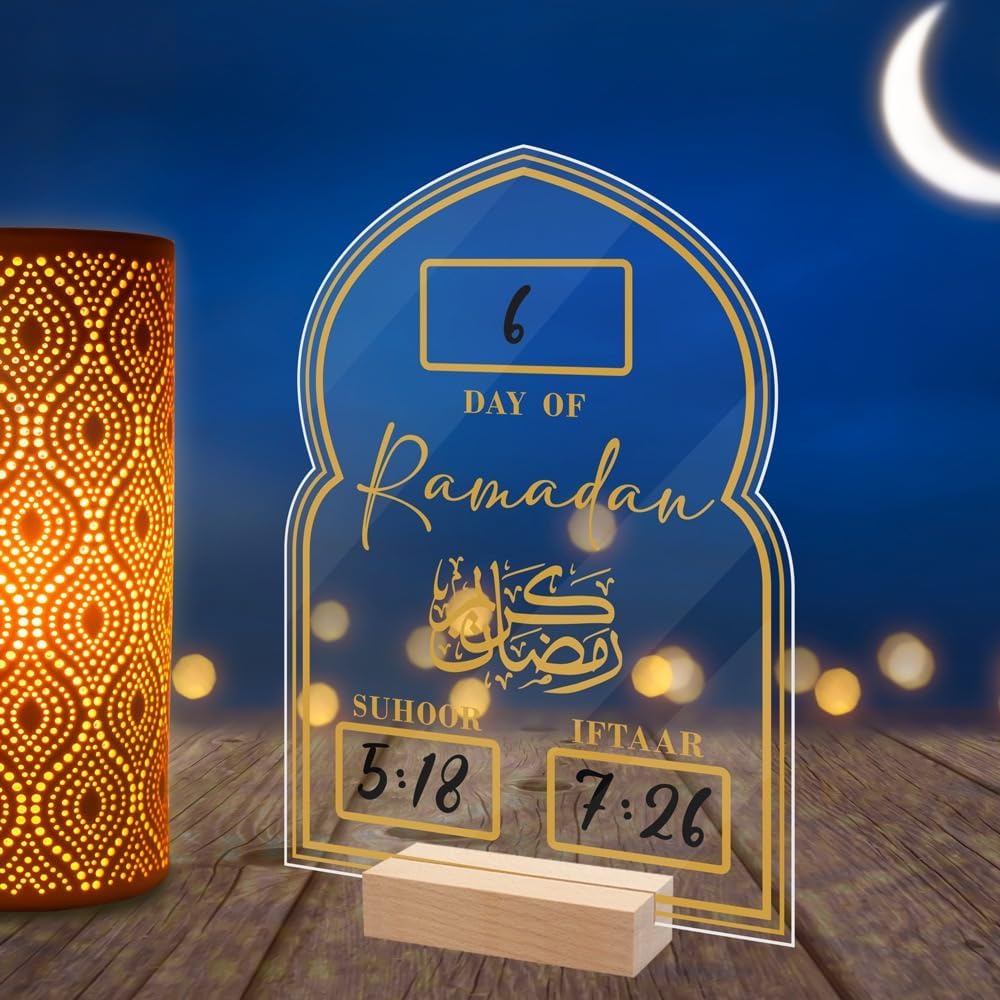 Ramadan Advent Calendar, Countdown 30 Days Ornaments Calendars, Ramadan Decorations for Home, Eid Decorations for Ramadan Parties, Ramadan Gifts for Kids, Islamic Muslim Accessories for Home Decor