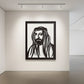 Sheikh Sultan Al Qasimi Acrylic Wall Portrait - Revered Sharjah Ruler Tribute for UAE Heritage Homes