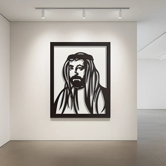 Sheikh Sultan Al Qasimi Acrylic Wall Portrait - Revered Sharjah Ruler Tribute for UAE Heritage Homes