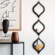 3pcs Mid-Century Modern Tear Drop Mirror Wall Decor | Emaazz