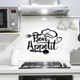 Chef's Cap Fork Spoon Acrylic Wall Decal - Beautiful Kitchen Decor for UAE Homes & Restaurants