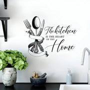 "The Kitchen Is The Heart Of The Home" Acrylic Wall Decal - Charming Decor for UAE Homes & Restaurants