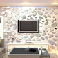 3 Pcs Acrylic Mirror Wall Stickers – Cobblestone & Rhombus Shape Self-Adhesive Removable Wall Décor for Living Room & Bedroom